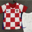 Kids Croatia 20 21 Home Soccer Jersey Football Stadium Shirt Team Uniform