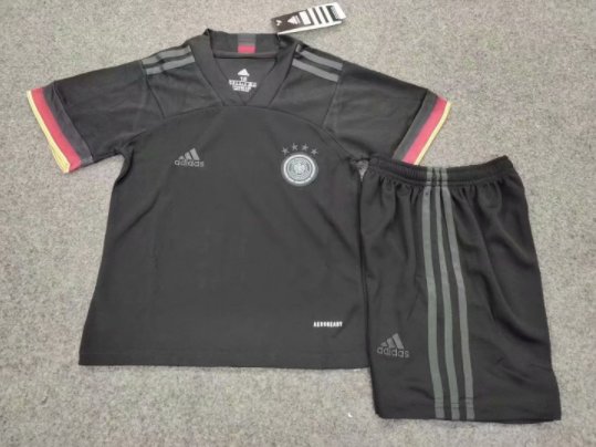 Kids Germany Away Soccer Jersey White 20 21 Stadium Shirt Soccer Team Uniform