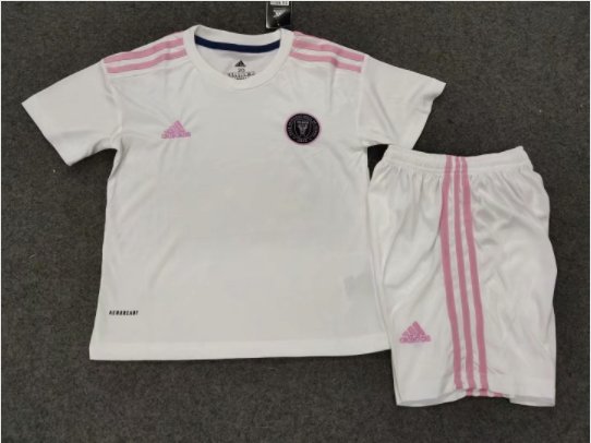 Kids Inter Miami Home Soccer Jersey 20 21 Stadium Shirt Soccer Team Uniform