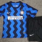 Kids Inter Milan Home Soccer Jersey 2020 Stadium Football Shirt With Shorts