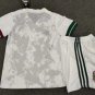 Kids Mexico 2020 Away Soccer Jersey White Stadium Football Shirt With Shorts