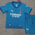 Kids AC Milan 20 21 Away Soccer Kit Stadium Shirt Soccer Team Uniform