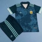 Kids Argentina Away Soccer Jersey 20 21 Stadium Shirt Soccer Team Uniform