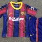 Kids Barcelona Home Soccer Jersey 2020 Stadium Shirt Soccer Team Uniform