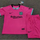 Kids Barcelona Third Soccer Jersey 20 21 Stadium Soccer Shirt Team Uniform