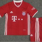 Kids Bayern Munich Home Soccer Jersey 20 21 Stadium Shirt Soccer Team Uniform Yellow