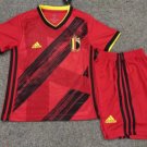 Kids Belgium National Home Soccer Jersey 2020 Stadium Football Shirt Team Uniform