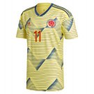 Cuadrado #11 Colombia 2019 Home Soccer Jersey Men's Copa Football Stadium Shirt Yellow