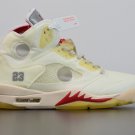 Off-White x Air Jordan 5 White Red