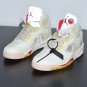 Off-White x Air Jordan 5 White Red