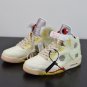 Off-White x Air Jordan 5 White Red