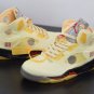 Off-White x Air Jordan 5 Sail Fire Red DH8565-100