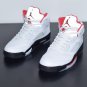 Air Jordan 5 Fire Red 2020 Silver Tongue DA1911-102