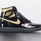 Air Jordan 1 High Patent Black Metallic Gold 2020 555088-032