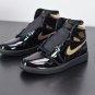 Air Jordan 1 High Patent Black Metallic Gold 2020 555088-032