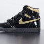 Air Jordan 1 High Patent Black Metallic Gold 2020 555088-032