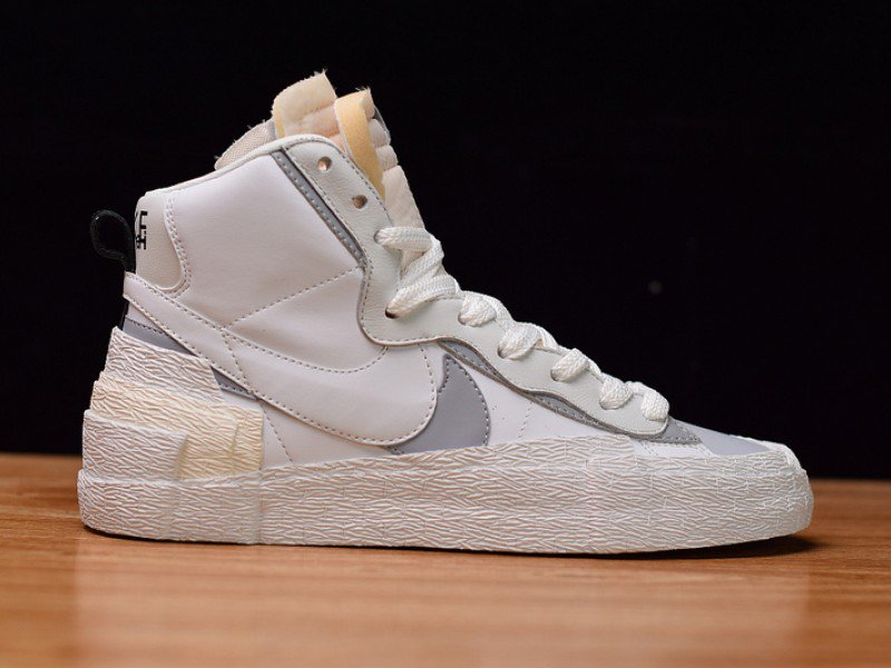 Sacai x Nike Blazer Mid White Grey BV0072-100