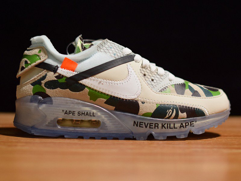 Nike x Off-White Air Max 90 Bape Came Green
