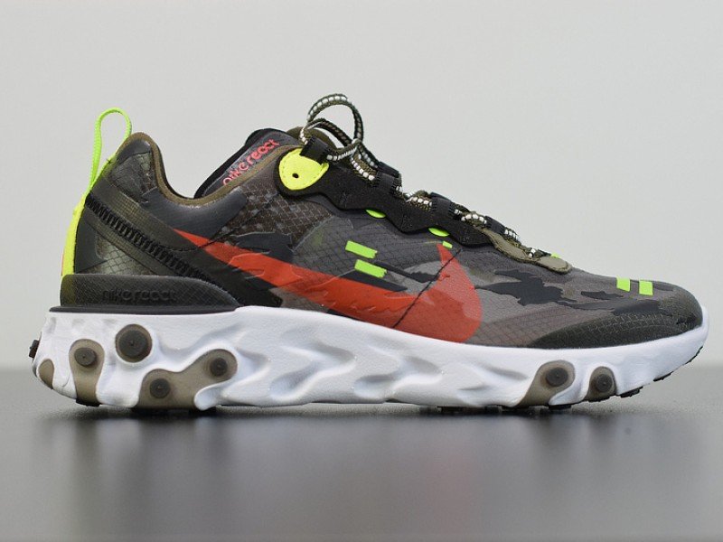 Nike React Element 87 Medium Olive Volt Crimson CJ4988-200