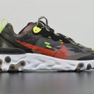 Nike React Element 87 Medium Olive Volt Crimson CJ4988-200