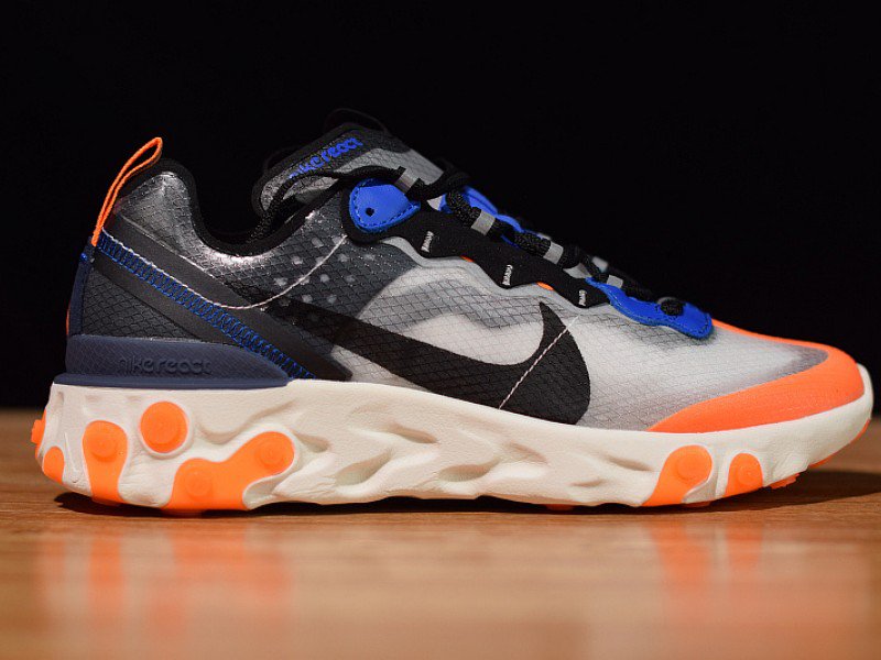 Nike React Element 87 Blue Orange AQ1090-004