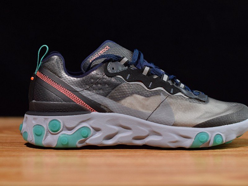 Nike React Element 87 Black Neptune Green AQ1090-005