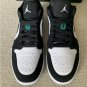 Jordan 1 Low White Black Mystic Green