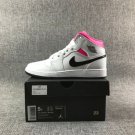 Jordan 1 Mid White Black Hyper Pink