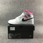 Jordan 1 Mid White Black Hyper Pink