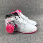 Jordan 1 Mid White Black Hyper Pink
