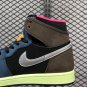 Air Jordan 1 High OG âBio Hackâ Baroque Brown Black-Laser Orange-Racer Pink