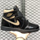 Air Jordan 1 High OG Black Black-Metallic Gold On Sale 555088-032