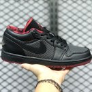 Air Jordan 1 Low Black Metallic Silver-Varsity Red For Buy 309192-001
