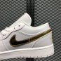 Air Jordan 1 Low Cloud White Metallic Gold Online Sale CZ4776-100