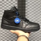 Air Jordan 1 Mid “Deep Black” Sport Shoes Hot Sale 554725-090