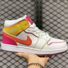 Air Jordan 1 Mid “Edge Glow” White Crimson Pink Lemon CV4611-100