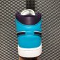 Air Jordan 1 Mid âHornetsâ Blue Lagoon Grand Purple-White 554724-415