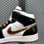 Air Jordan 1 Mid Black Metallic Gold White 852542-007 For Sale