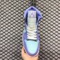 Air Jordan 1 Mid Cloud White Purple Aqua Blue 554724-500