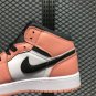 Air Jordan 1 Mid GS Pink Quartz Dark Smoke Grey-White 555112-603