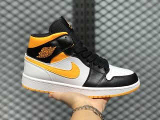 Air Jordan 1 Mid White Laser Orange-Black For Sale CV5276-107