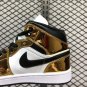 Air Jordan 1 Mid SE Metallic Gold White-Black-Black DC1419-700