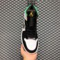 Air Jordan 1 Mid SE White Laser Orange-Black-Lucky Green BQ6932-101