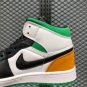 Air Jordan 1 Mid SE White Laser Orange-Black-Lucky Green BQ6932-101