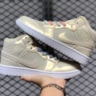 Air Jordan 1 Mid SE WMNS Goose Feather Yellow Lemon Yellow-White