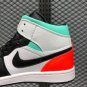 Air Jordan 1 Mid White Laser Orange-Black-Lucky Green BQ6931-101