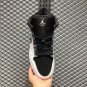 Air Jordan 1 Mid White Silver-Black Basketball Shoes 554724-121