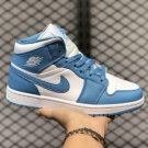 Air Jordan 1 Mid White University Blue 2020 Latest 554724-106