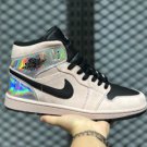 Air Jordan 1 Mid WMNS “Iridescent” Pinkish Beige Suede Sport Shoes BQ6472-602