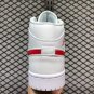 Air Jordan 1 Mid WMNS White University Red Outlet Online BQ6472-106